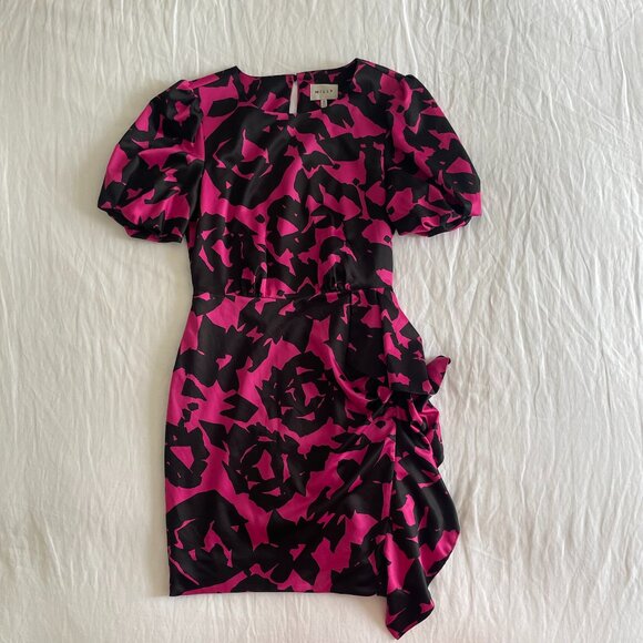 Milly Floral Print Mini Dress (sz 0) - Picture 2 of 9